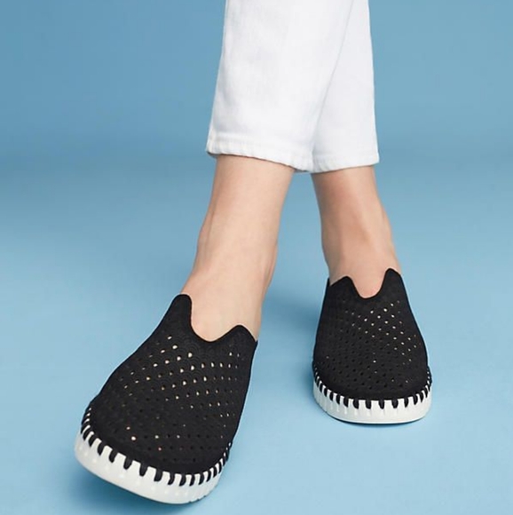 Ilse Jacobsen Hornbak Tulip Slip on Sneaker Perforate Black Size 41 - Picture 2 of 16